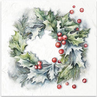 Christmas Wreath 1 - rice paper set