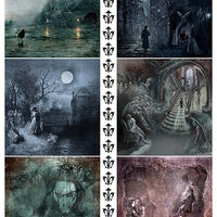 Gothic Stories -  Mixed media set