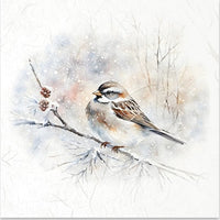 Winter Birds 4 - rice paper set