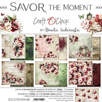 12" x 12" paper pad - Savor the Moment