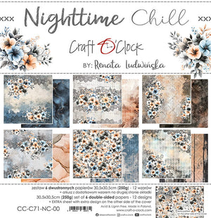 12" x 12" paper pad - Nighttime Chill