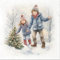 Kids in Winter 3 - rice paper set