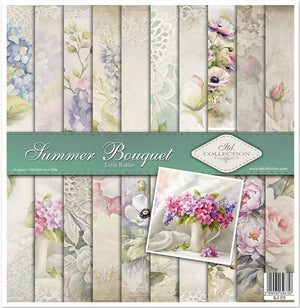 11.8" x 12.1" paper pad - Summer Bouquet