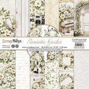 8" x 8" paper pad - Romantic Garden