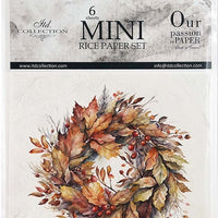 Autumn Wreath 4 - rice paper set