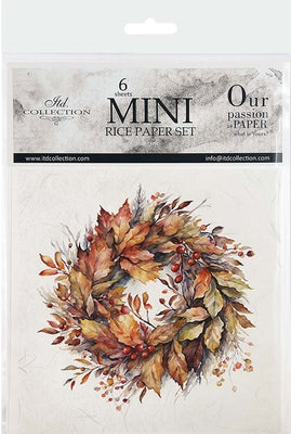 Autumn Wreath 4 - rice paper set