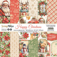 12" x 12" paper pad -  Happy Christmas