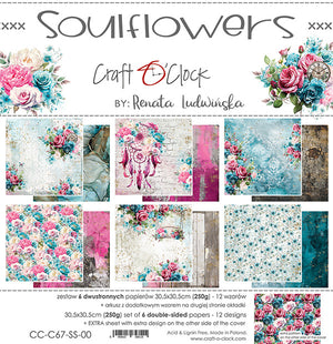 12" x 12" paper pad - Soulflowers