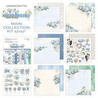 12" x 12" paper pad - Hydrangea