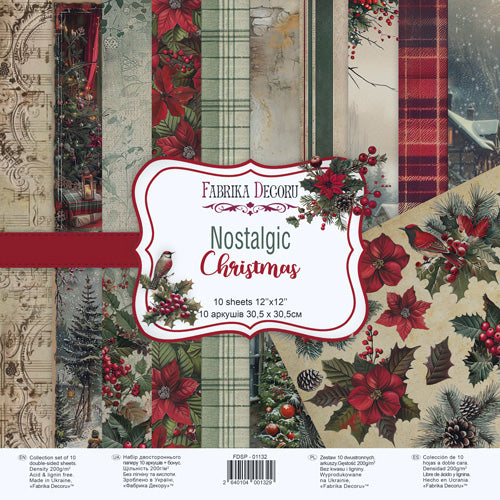 12" x 12" paper pad - Nostalgic Christmas