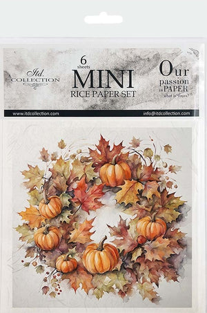 Autumn Wreath 3 - rice paper set