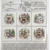 Christmas Rocking Horse - rice paper set