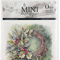 Christmas Wreath 2 - rice paper set