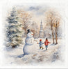 Snowman Scenes - rice paper set