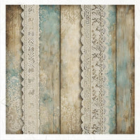 Wood & Lace- rice paper set