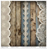 11.8" x 12.1" paper pad - Wood & Lace