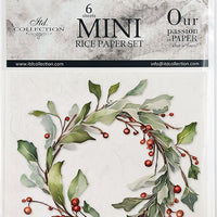 Christmas Wreath 1 - rice paper set