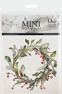 Christmas Wreath 1 - rice paper set