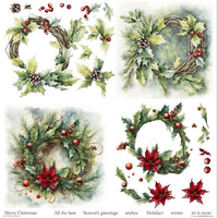 11.8" x 12.1" paper pad - Winter Wreath