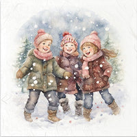 Kids in Winter 3 - rice paper set