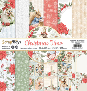 12" x 12" paper pad - Christmas Time