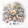 Winter teddy bears - rice paper set