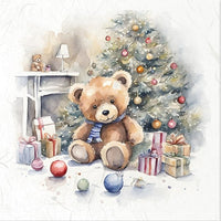 Winter teddy bears - rice paper set