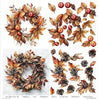 11.8" x 12.1" paper pad - Autumn Wreath