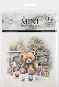 Winter teddy bears - rice paper set