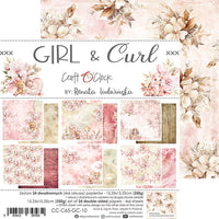 6" x 6" paper pad - Girl & Curl