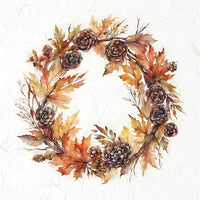 Autumn Wreath 4 - rice paper set