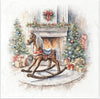 Christmas Rocking Horse - rice paper set