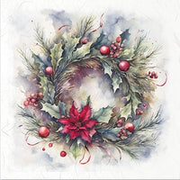 Christmas Wreath 2 - rice paper set