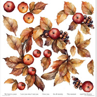 11.8" x 12.1" paper pad - Autumn Wreath