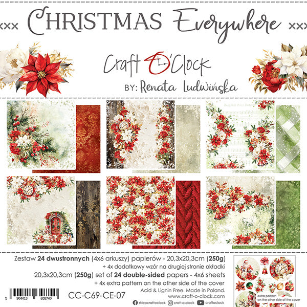 8" x 8" paper pad - Christmas Everywhere