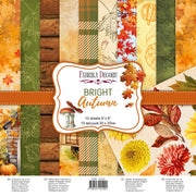 8" x 8" paper pad - Bright Autumn