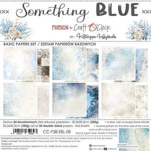8" x 8" paper pad - Something Blue Backgrounds