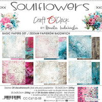 8" x 8" paper pad - Soulflowers Backgrounds