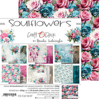 8" x 8" paper pad - Soulflowers Backgrounds and Basic Mix Set