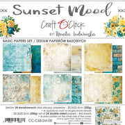 8" x 8" paper pad - Sunset Mood Backgrounds