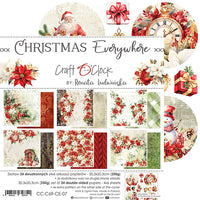 8" x 8" paper pad - Christmas Everywhere Backgrounds and Basic Mix Set