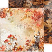 8" x 8" paper pad - Autumnaria Backgrounds and Basic Mix Set