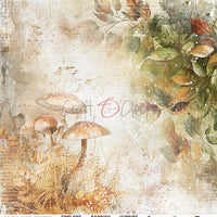 8" x 8" paper pad - Autumnaria Backgrounds and Basic Mix Set