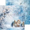 8" x 8" paper pad - Cozy Winterland Backgrounds and Basic Mix Set