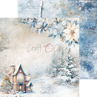 8" x 8" paper pad - Cozy Winterland Backgrounds and Basic Mix Set