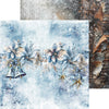 8" x 8" paper pad - Cozy Winterland Backgrounds and Basic Mix Set