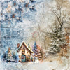 8" x 8" paper pad - Cozy Winterland Backgrounds and Basic Mix Set