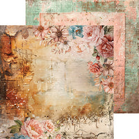 8" x 8" paper pad - Vintage Sonata Backgrounds and Basic Mix Set