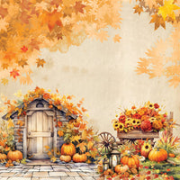 8" x 8" paper pad - Bright Autumn