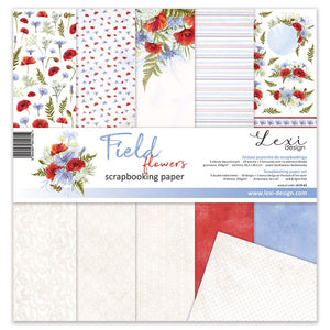 12" x 12" paper pad - Field Flowers